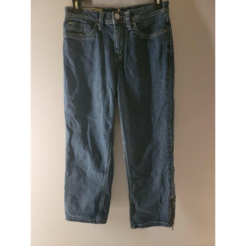 Tribal DeNime Women's Size 27 /4 Emma Stretch Easy Fit High Waist Capri med wash